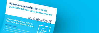 Infografía sobre la optimización de una planta