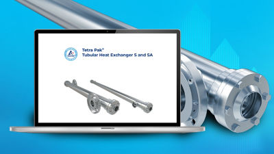 Brochure Tetra Pak sur les échangeurs thermiques tubulaires S et SA PD sous forme de tablette