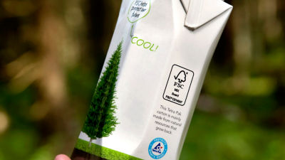 Tetra Prisma® Aseptic carton package with FSC™ label