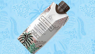 Emballage carton « Goûter à la réussite ».