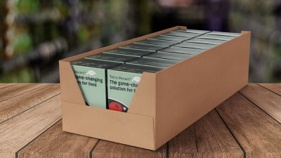 Tetra Recart carton packages in cardboard crate