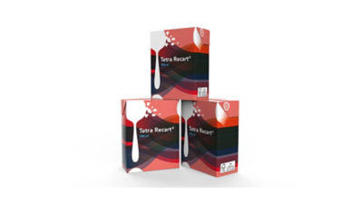 Tetra Recart carton in black and red