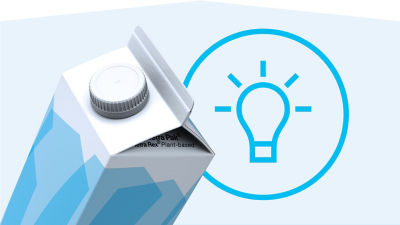 Tetra Rex carton and light bulb icon