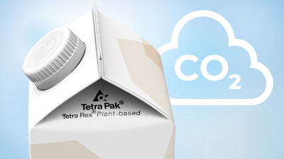 Tetra Rex de origen vegetal, ícono de CO2