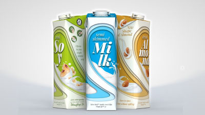 3 Tetra Stelo Aseptic carton packages