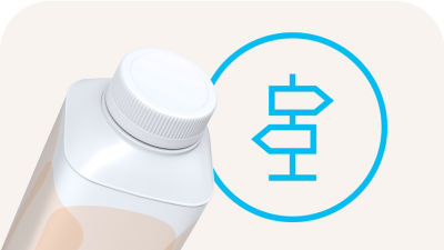 Tetra Top carton, road sign icon