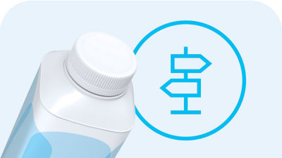 Tetra Top carton package and road sign icons