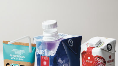 The openings of three cartons