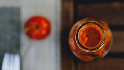 Tomato in jar