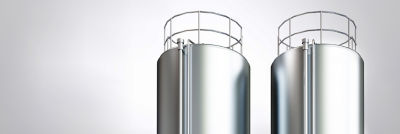 Top of fermentation tanks