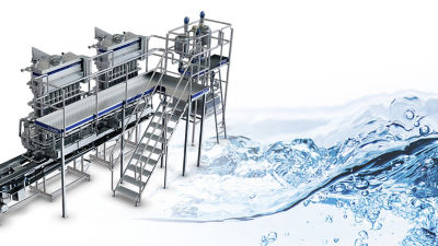 Tetra Pak equipment, pictured next to water