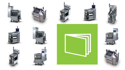 Ingredient dosers and brochure icon