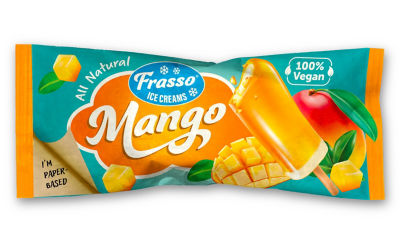 Sorvete vegano de manga