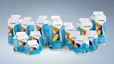 Tetra Rex carton packages, shapes and volumes