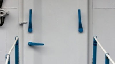 A white door to an airtight separator