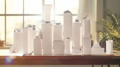 White carton packages, Tetra Pak carton package portfolio