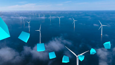 Wind turbines at sea