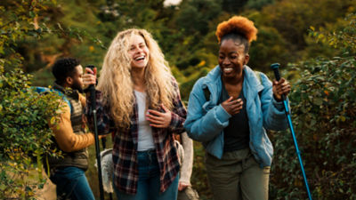 Women hiking