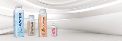 Tetra Top AD carton packages, water, plant-based and yoghurt beverages