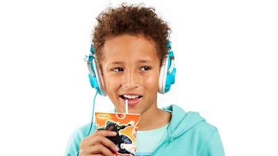 Boy drinking