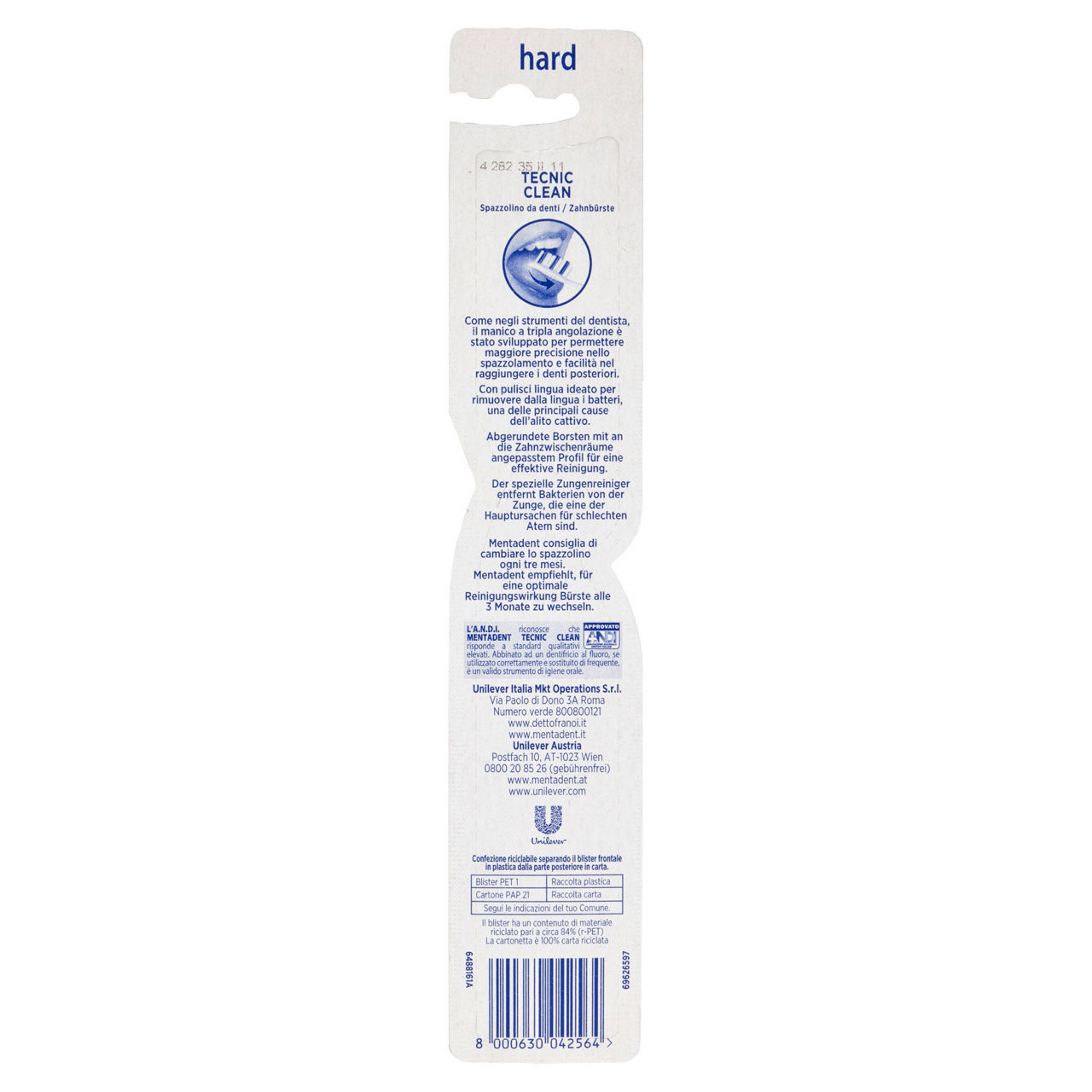 Spazzolino Tecnic Clean forte 1 pz - Immagine 51