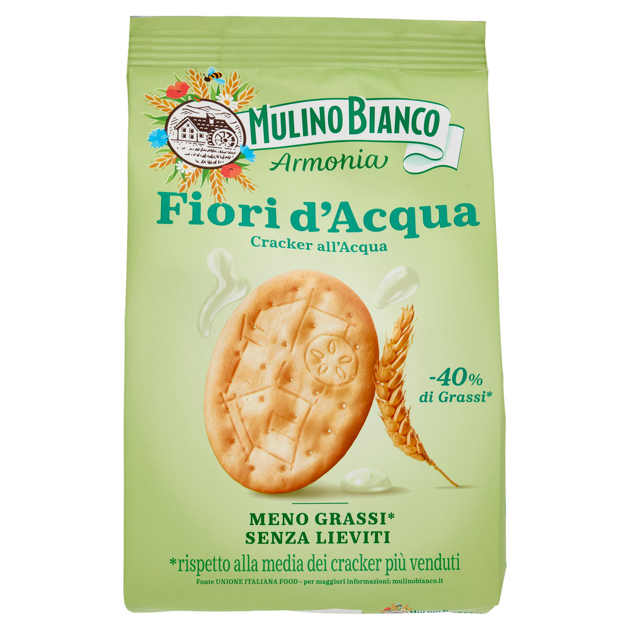 Crackers fiori d'acqua mulino bianco barilla sacchetto gr.250 - Immagine 01