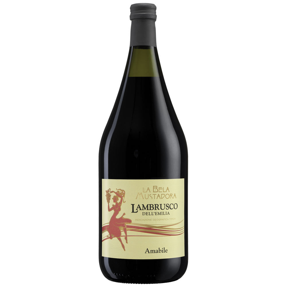 Vino rosso Lambrusco dell'Emilia IGT amabile 1,5 lt