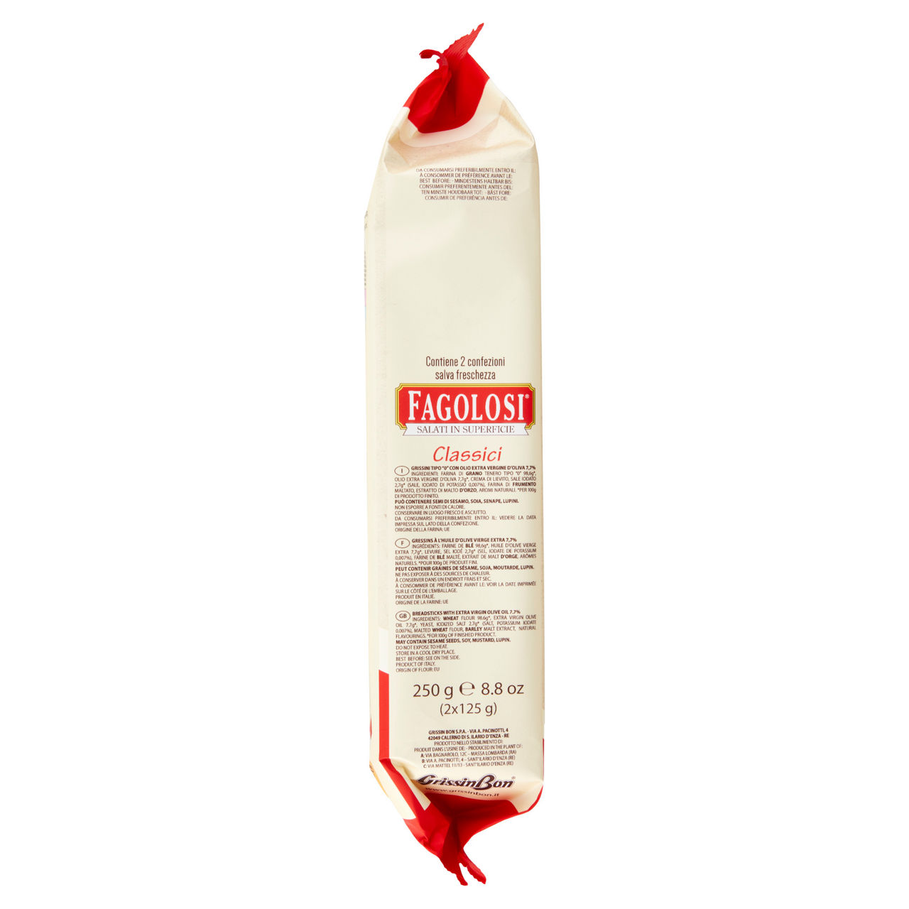 Grissini fagolosi classici grissin bon  busta gr. 250 - Immagine 11