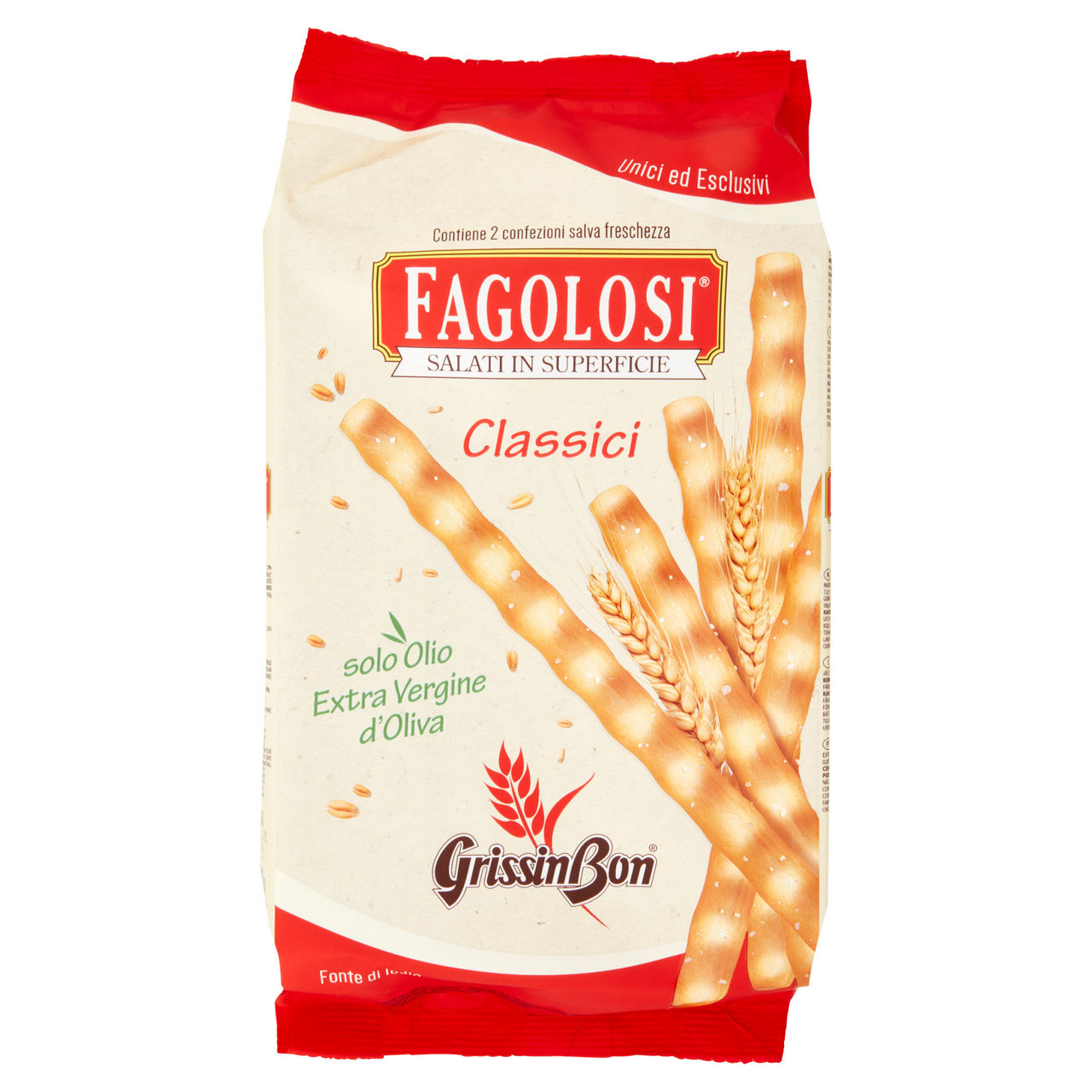 Grissini fagolosi classici grissin bon  busta gr. 250 - Immagine 01
