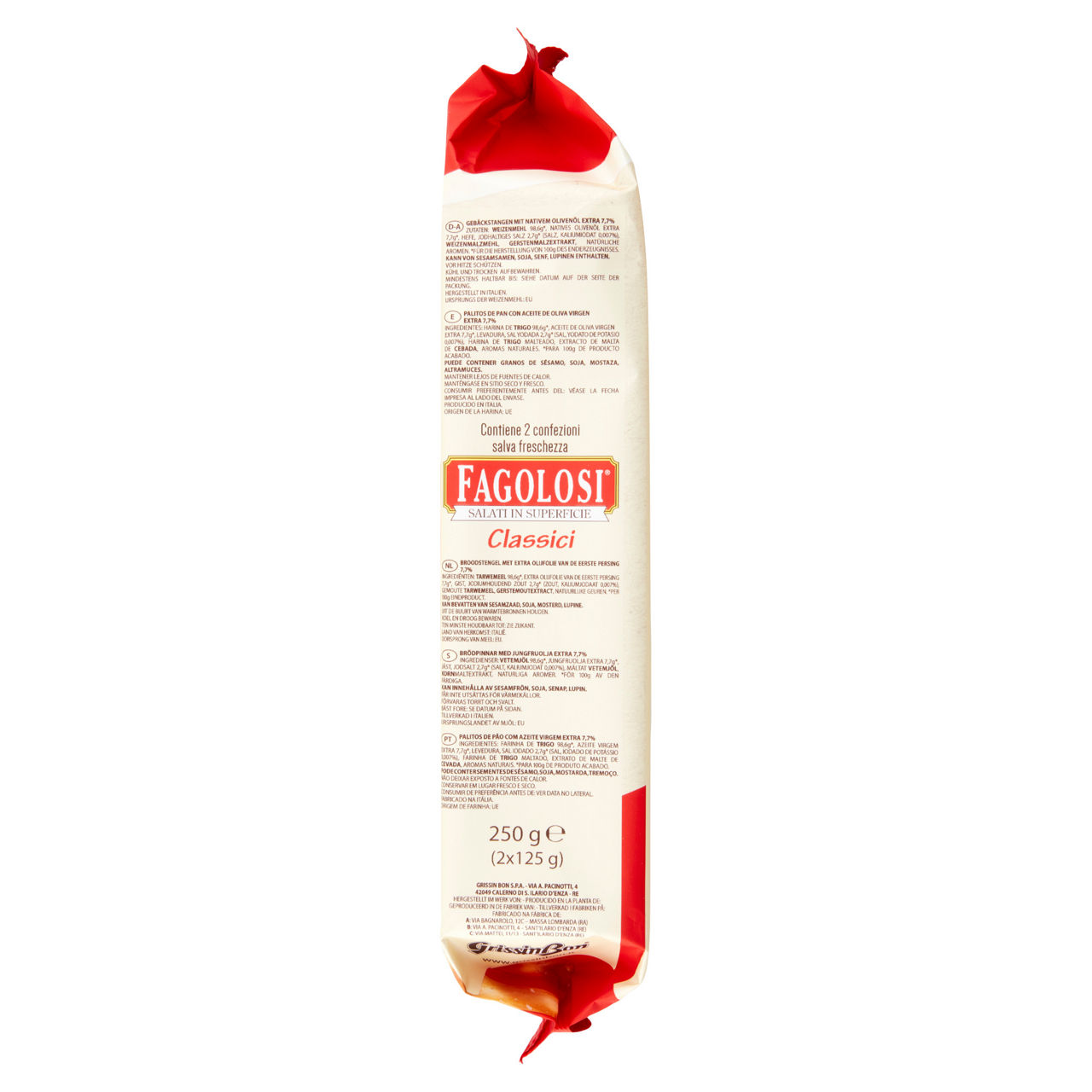 Grissini fagolosi classici grissin bon  busta gr. 250 - Immagine 41