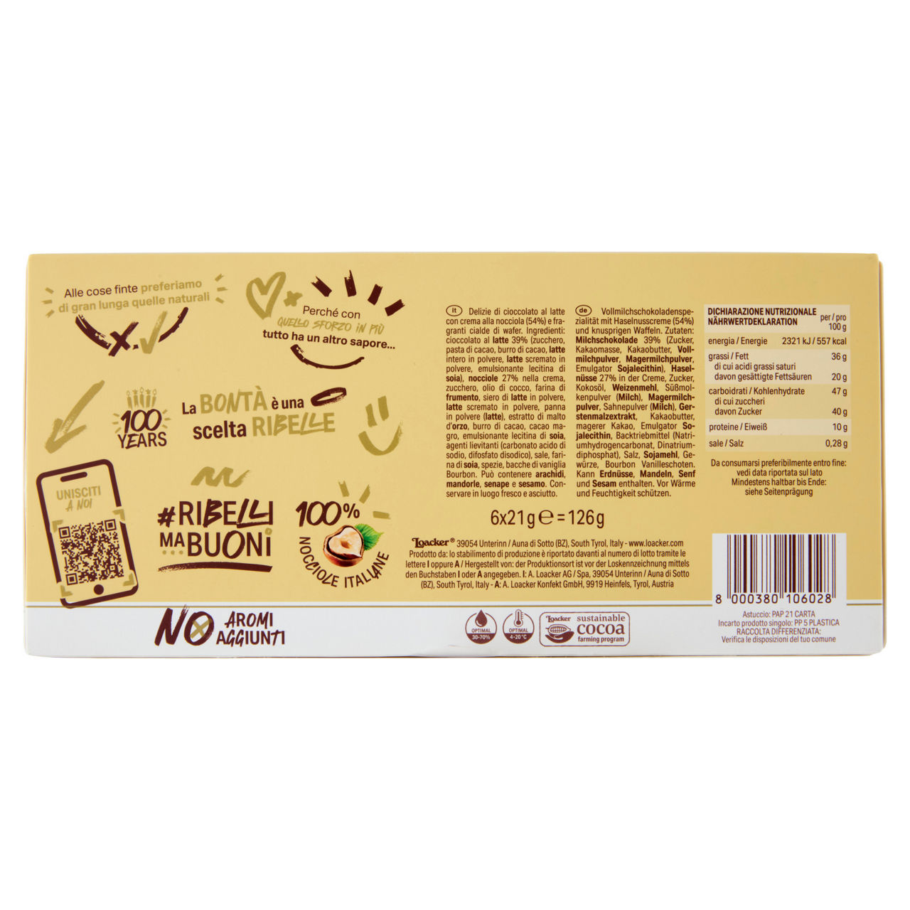 Wafer tortina con crema di nocciola 126 gr - Immagine 41