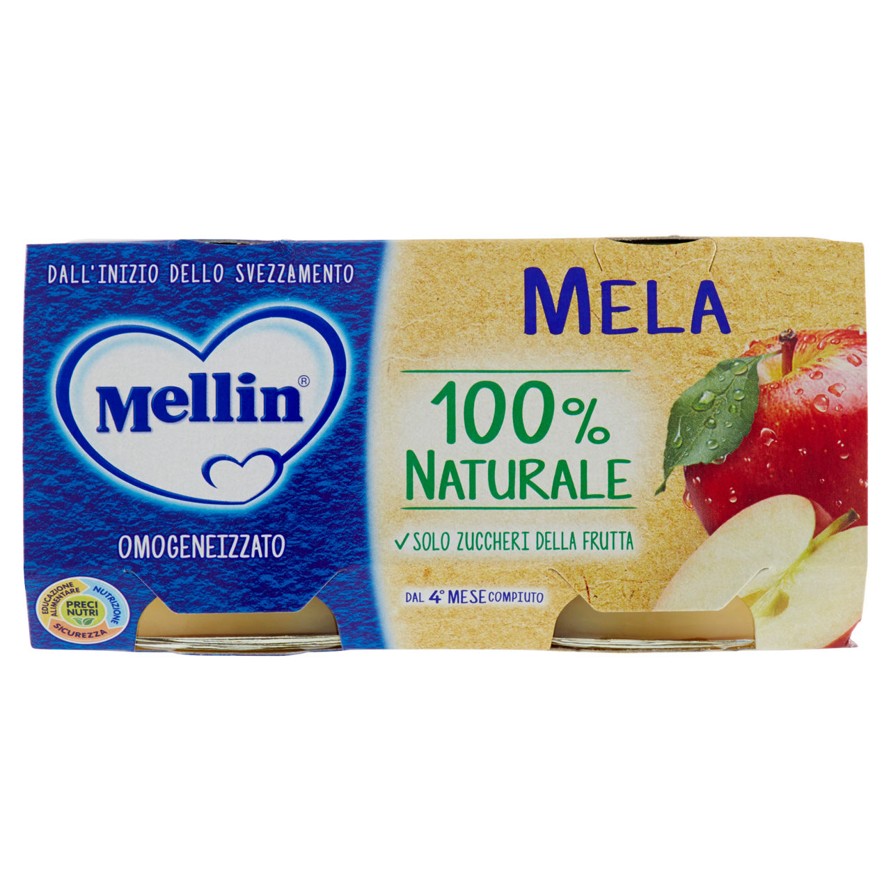 Omogeneizzato di mela 2 pz x 100 gr