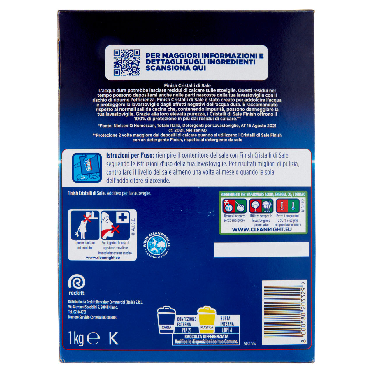 Cristalli di sale cura lavastoviglie 1000 gr - Immagine 21