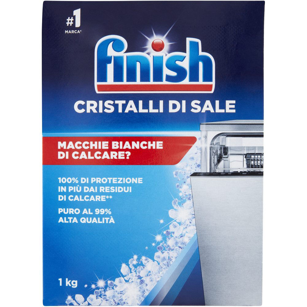 Additivo per lavastoviglie cristalli di sale 1 kg