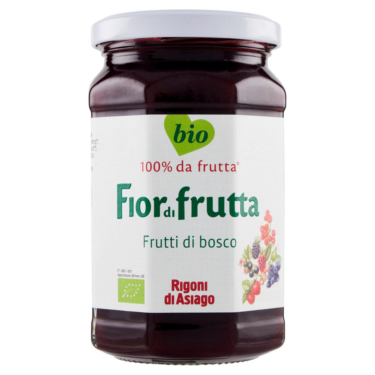 Fiordifrutta bio frutti di bosco rigoni  vaso vetro gr 330 - Immagine 01