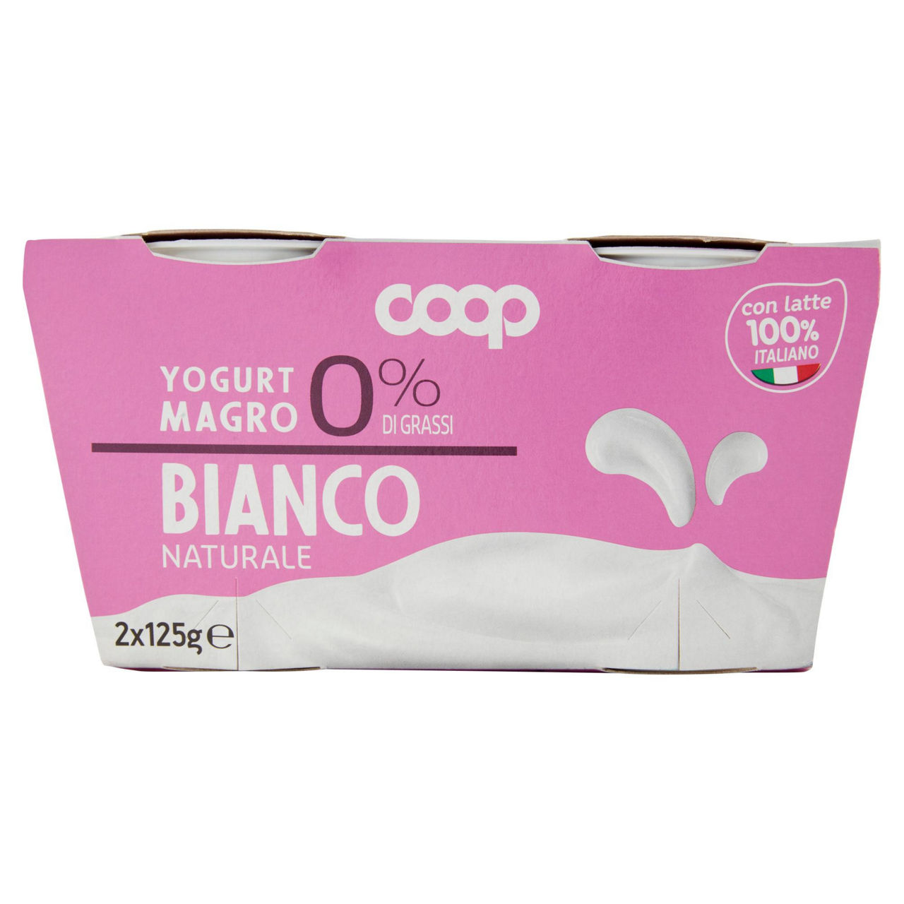 Yogurt bianco magro 2 pz da 125 gr - Immagine 01