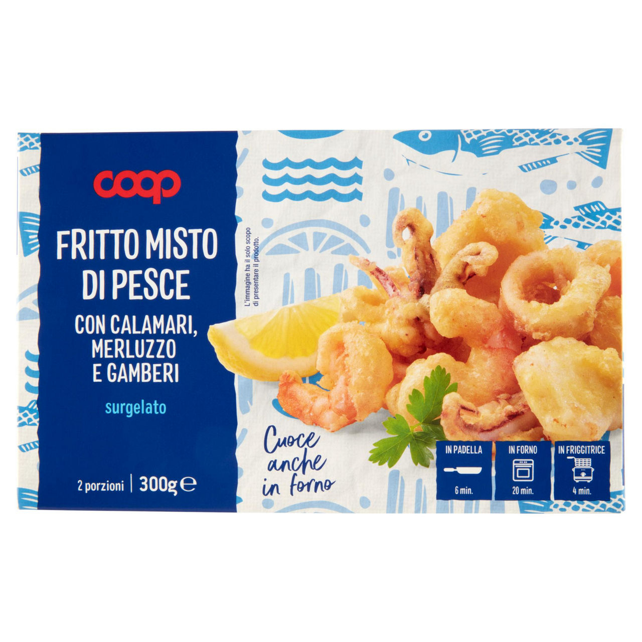 Fritto misto di pesce surgelato 300 gr - Immagine 01