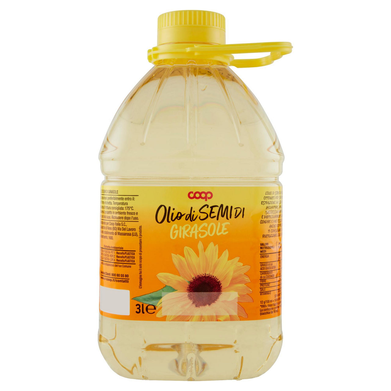 Olio di semi di  girasole coop pet lt. 3