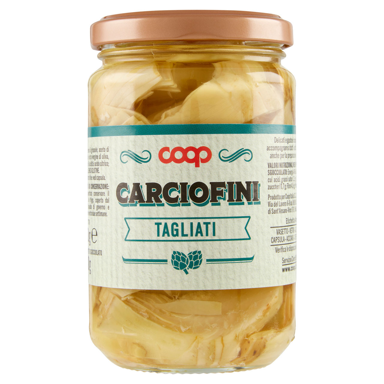 Carciofini tagliati a spicchi in olio girasole 280 gr