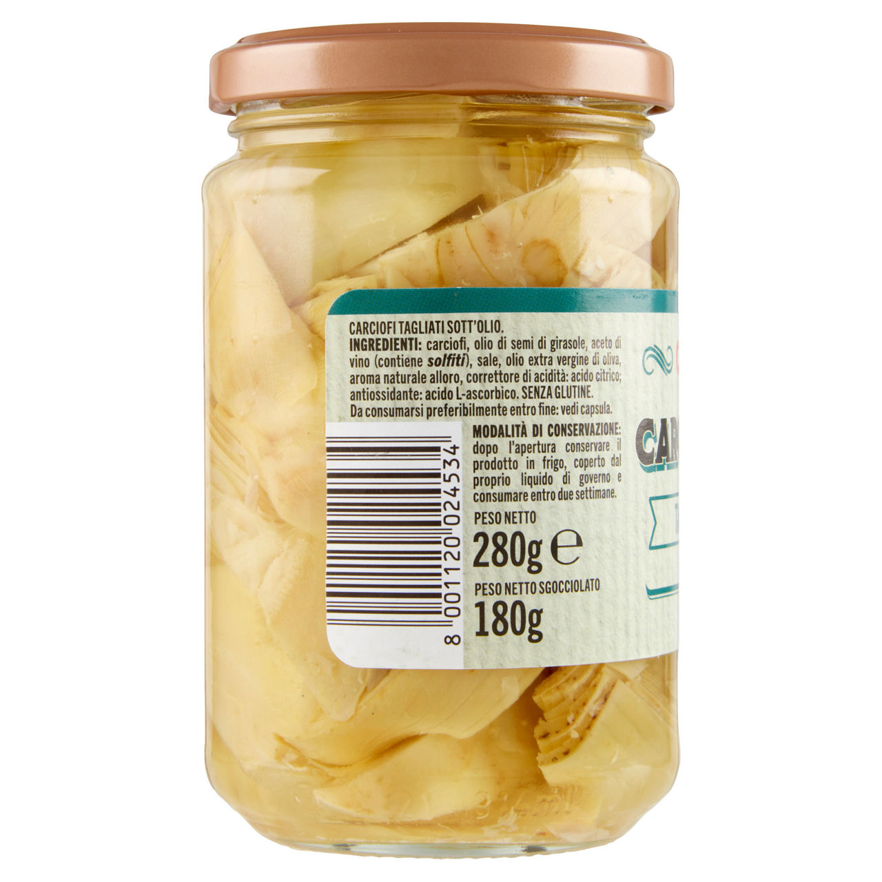 Carciofini tagliati a spicchi in olio girasole 280 gr - Immagine 11