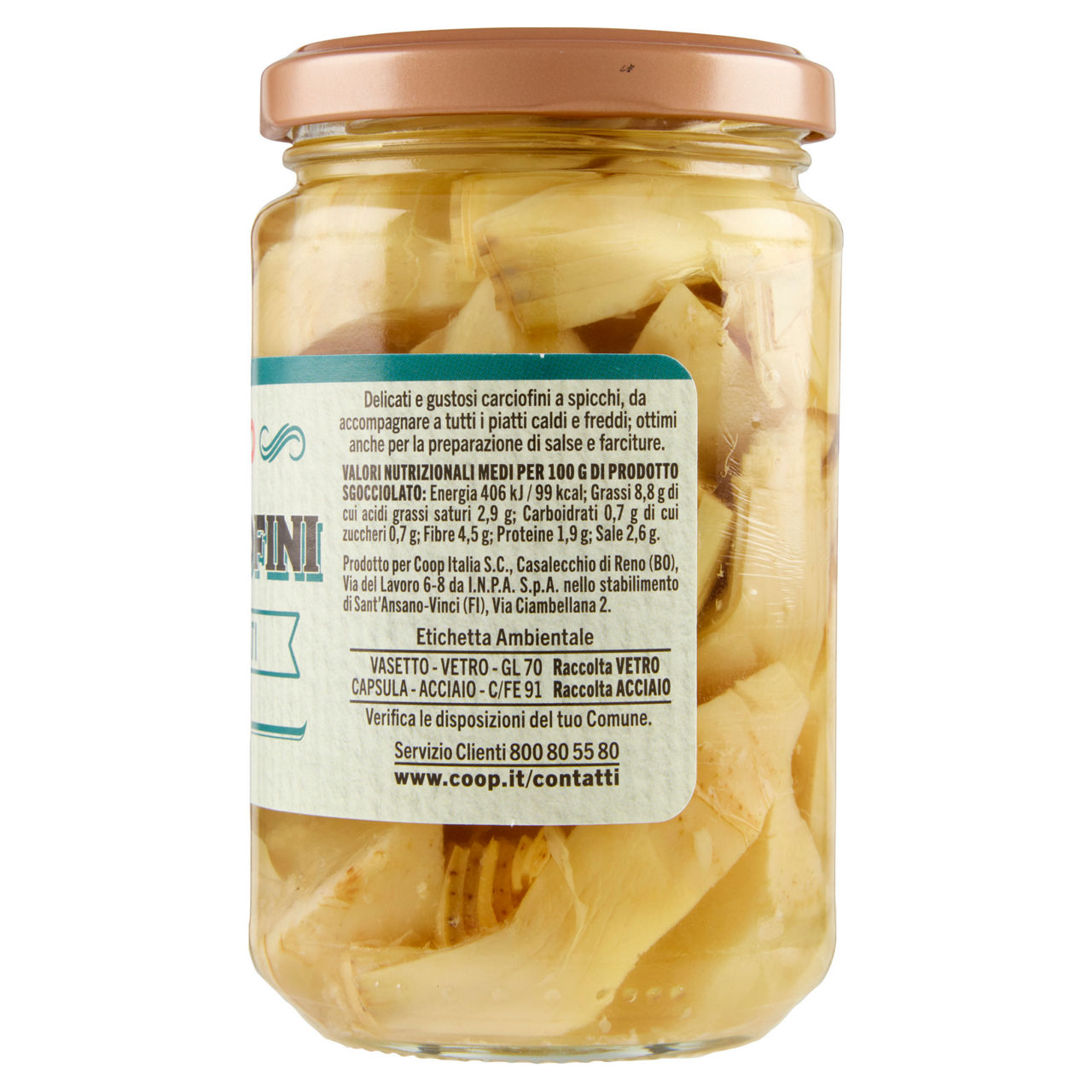 Carciofini tagliati a spicchi in olio girasole 280 gr - Immagine 21