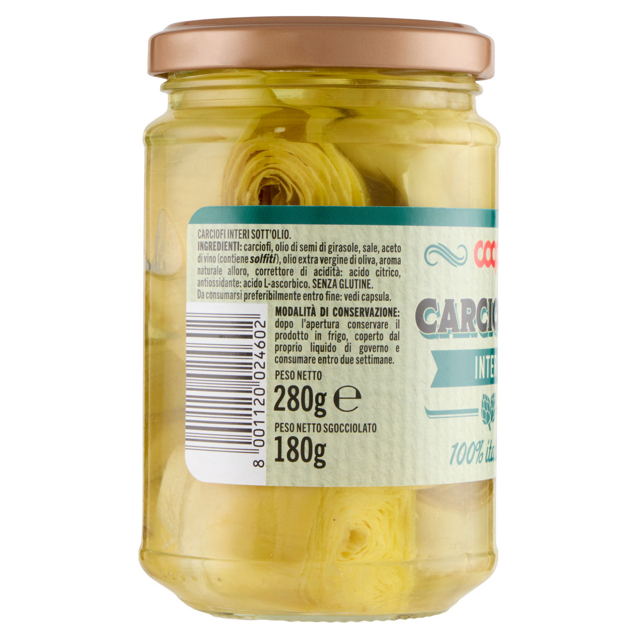 Carciofini interi coop olio girasole vaso vetro gr 280 - Immagine 21