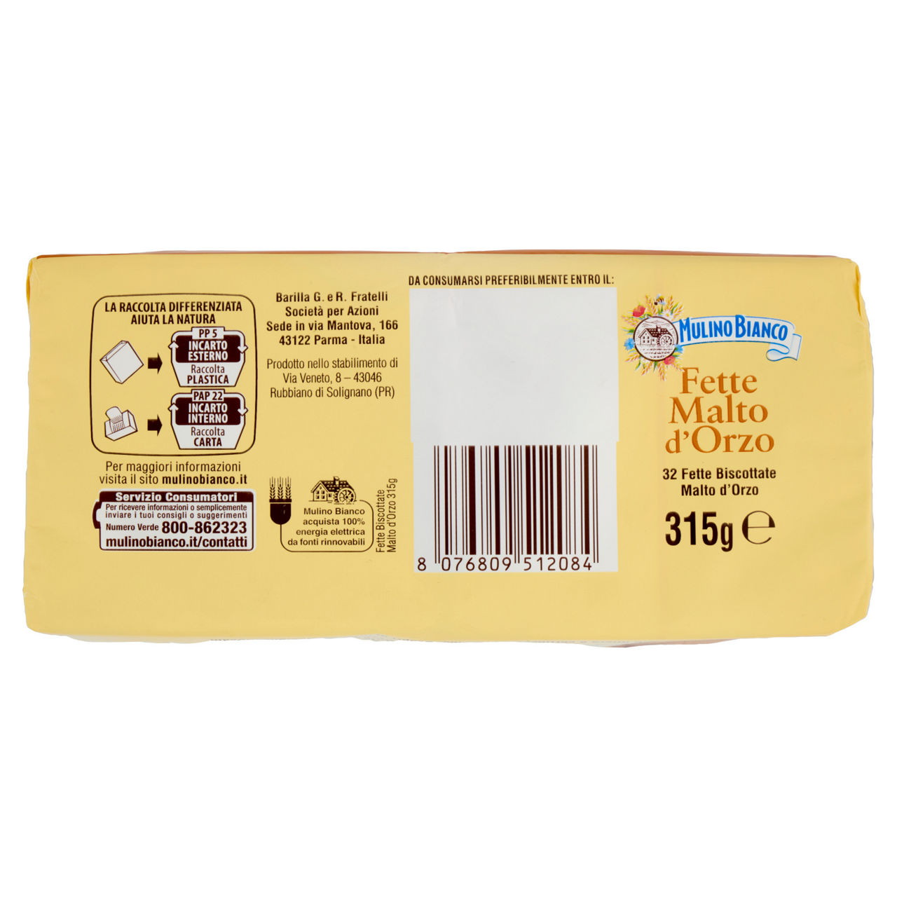 Fette biscottate malto d'orzo 32 fette 315 gr - Immagine 41