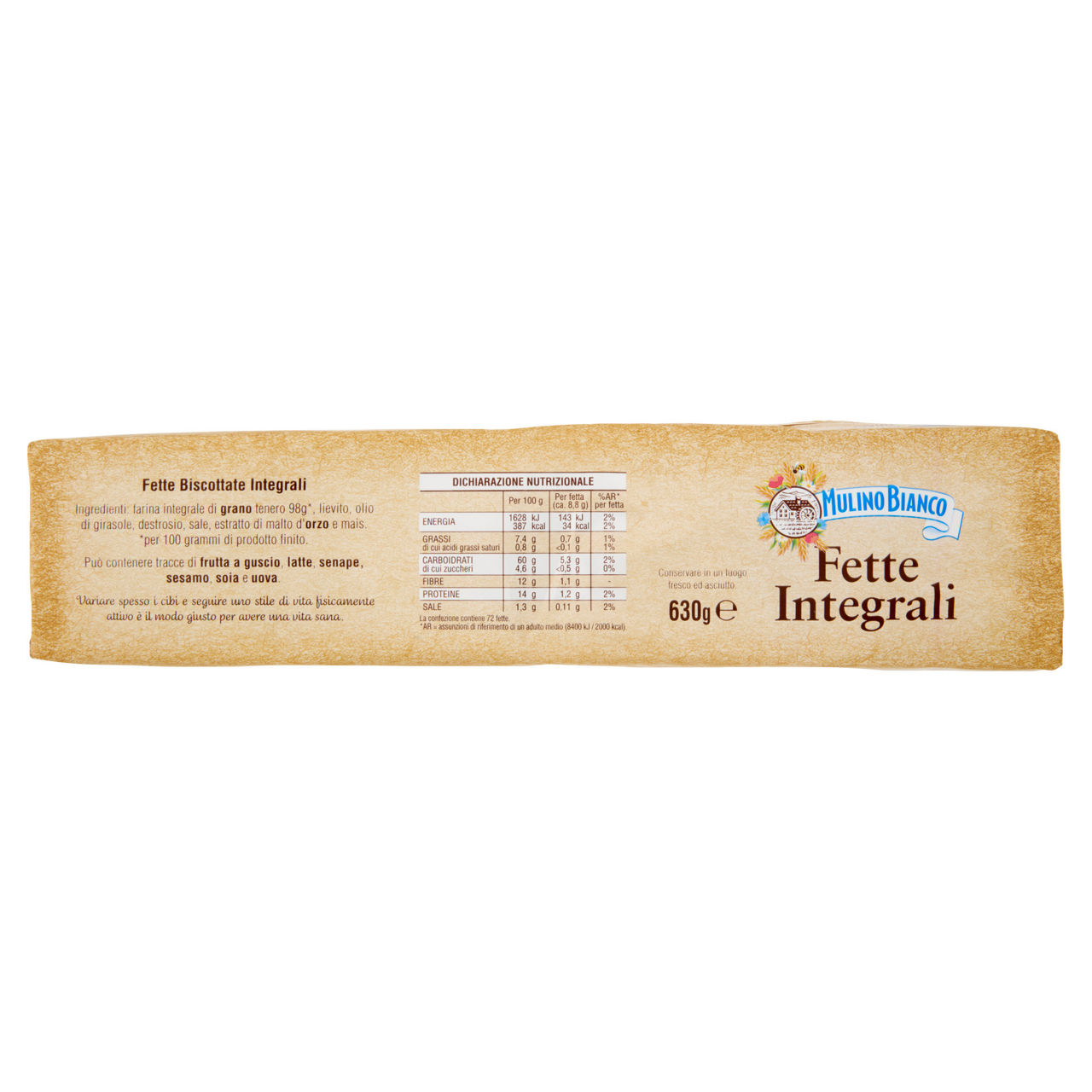 Fette biscottate integrali 72 fette 630 gr - Immagine 51