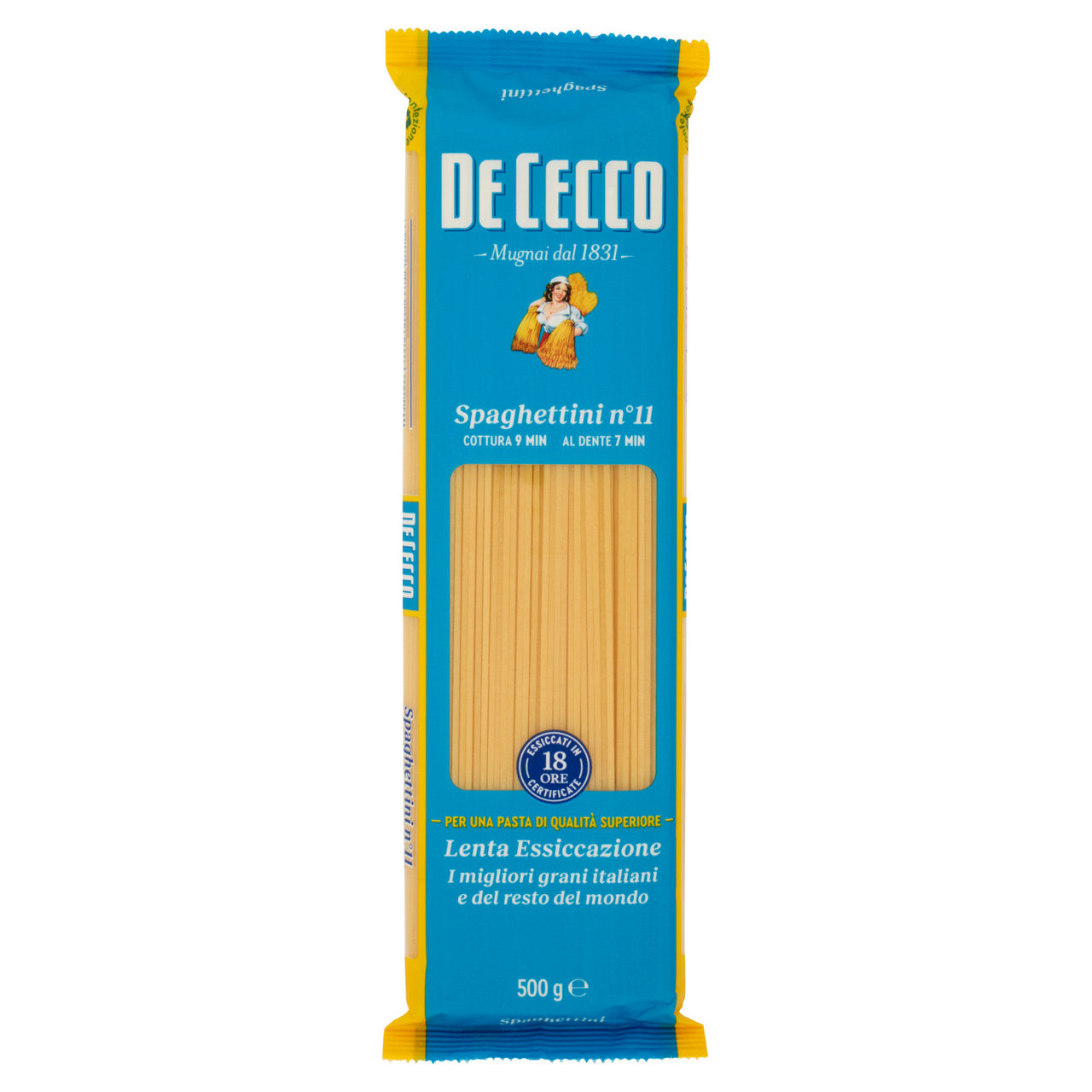 Spaghettini n. 11 pasta di semola di grano duro 500 gr