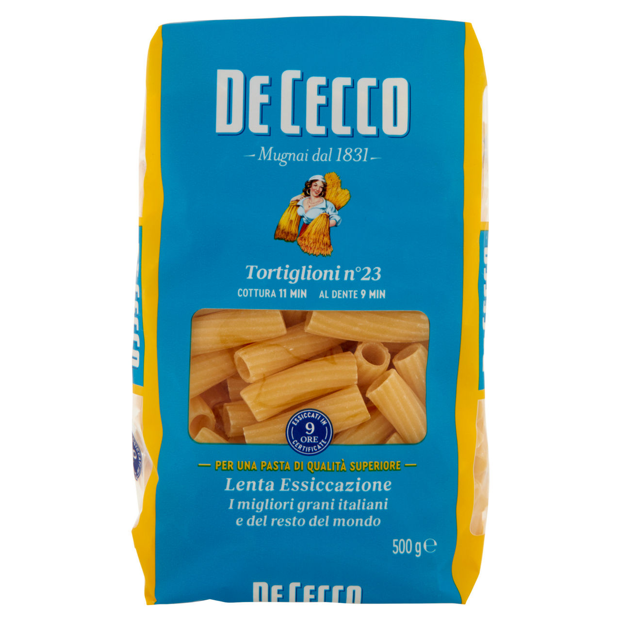 Tortiglioni n. 23 pasta di semola di grano duro 500 gr