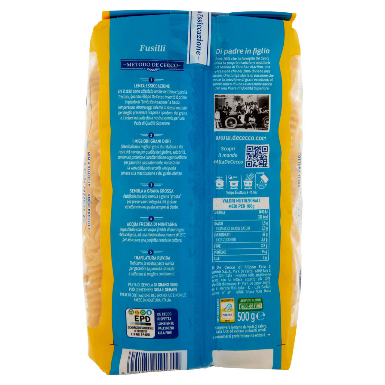 Fusilli n. 34 pasta di semola di grano duro 500 gr - Immagine 21