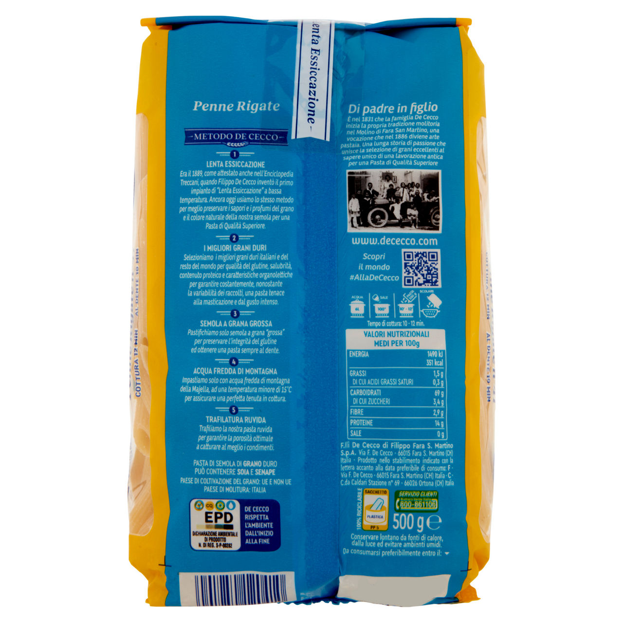 Penne rigate n. 41 pasta di semola di grano duro 500 gr - Immagine 21