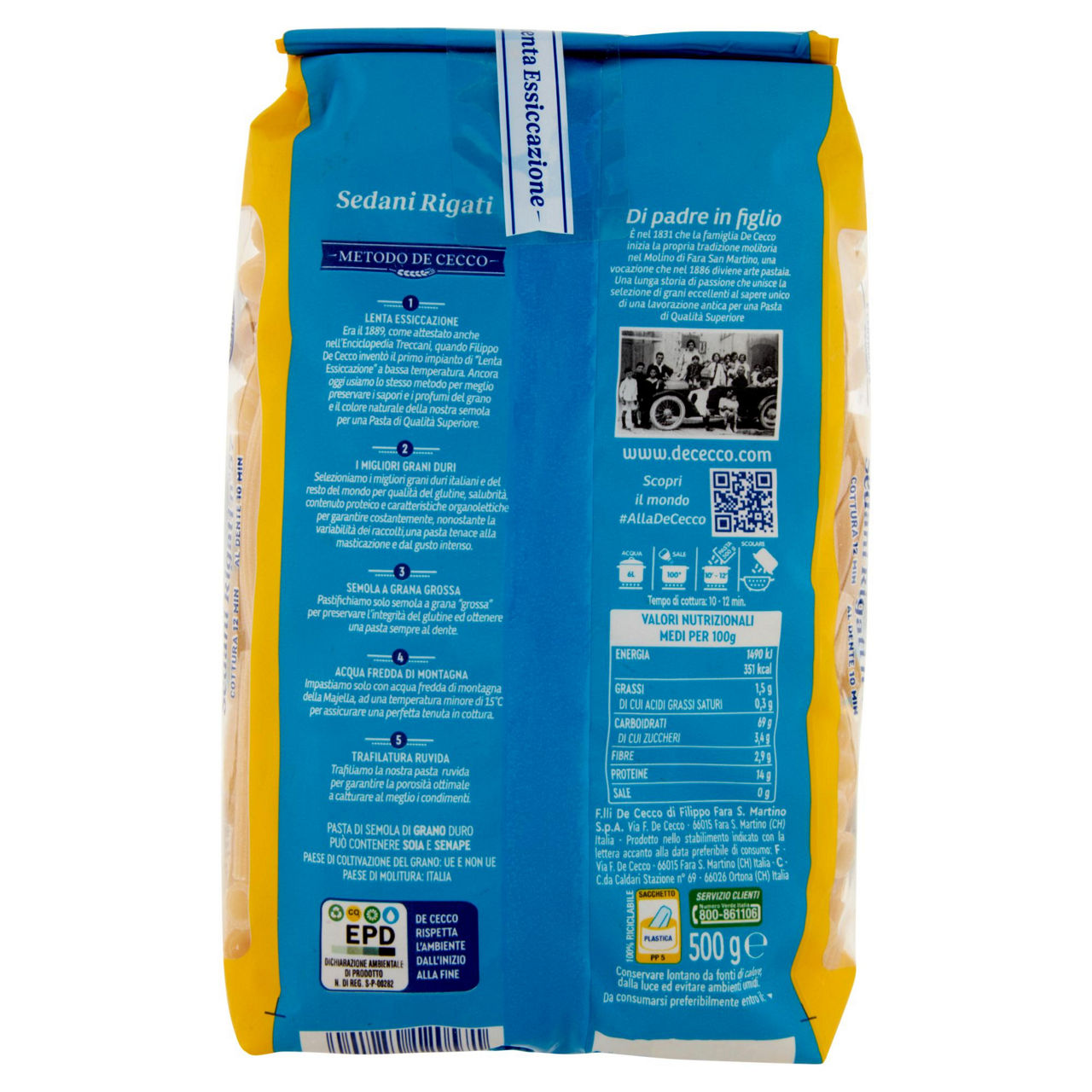 Sedani rigati n. 57 pasta di semola di grano duro 500 gr - Immagine 31
