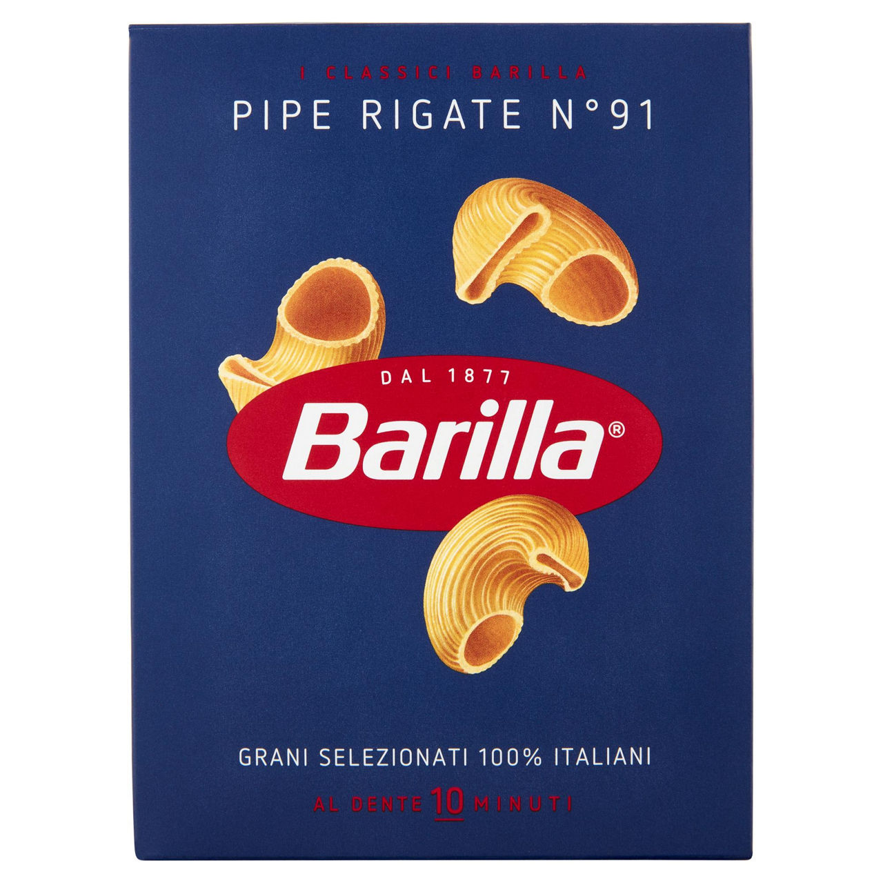 Pipe rigate n. 91 pasta di semola di grano duro 500 gr